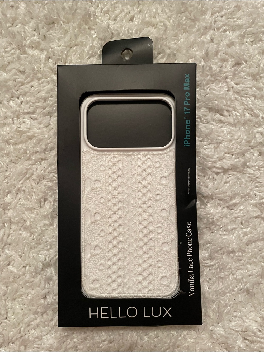 Hello Lux Vanilla Lace Phone Case for iPhone 17 Pro Max Brand New in box